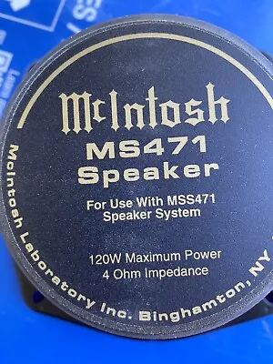 McIntosh Car Speaker MS 471 • $100