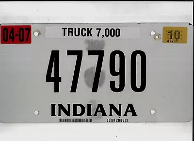$2.50 • Buy INDIANA 2010 License Plate  47790 