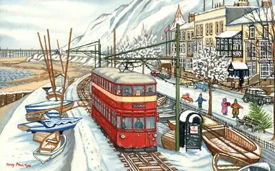 The Mumbles Railway Southend - Christmas Card - Tony Paultyn • £2.99