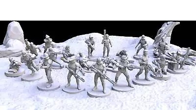 Clone Army Assault Troopers |Galactic Armory 32mm SCI-FI Wargaming Miniatures • $50