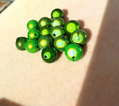 Green Mixed Miracle Beads 16mm *SECONDS* • £1.67