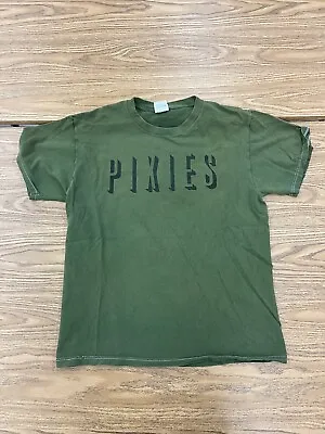 VINTAGE Pixies T Shirt Men Medium Green Sell Out Tour 2004 Band Rock Music • $60