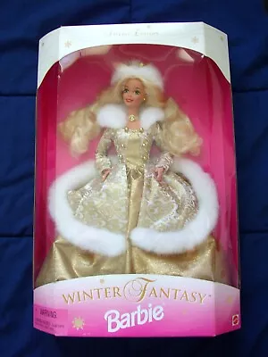 Mattel 1995 BLONDE WINTER FANTASY BARBIE Doll #15334 BUY IT NOW/FREE SHIPPING • $23.95