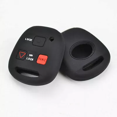 $7.40 • Buy 3 Buttons Silicone Remote Key Fob Cover Case Fit For Lexus Gx470 Rx350 Es300