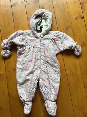 M &S Baby All In One /Pramsuit Up To 3 Month • £5