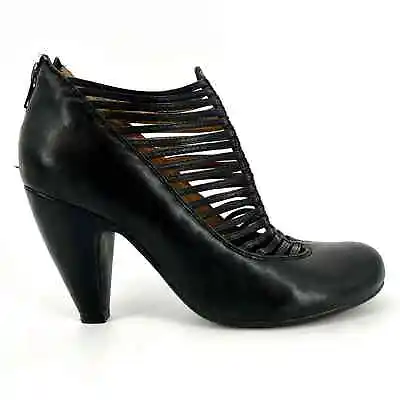 Miz Mooz Sloane Ankle Heeled Boots Strappy Retro (6) • $35