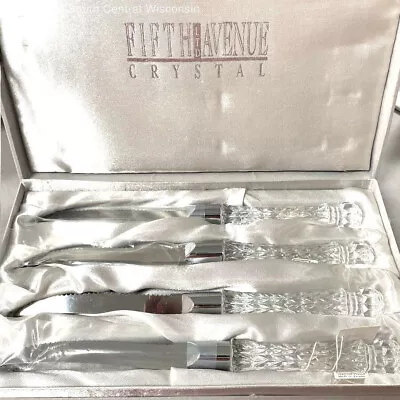 Fifth Avenue Ltd. Crystal Handled Steak Knives • $17.50