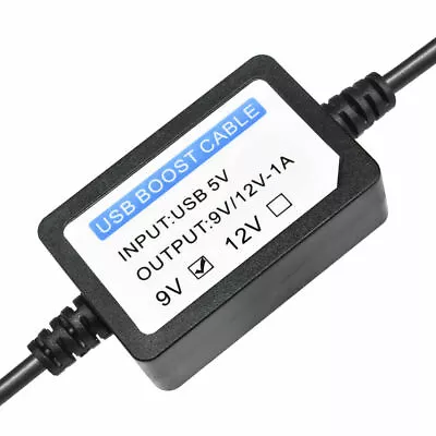 USB 5V To 9V Boost Step Up Power Supply Adapter • £2.99