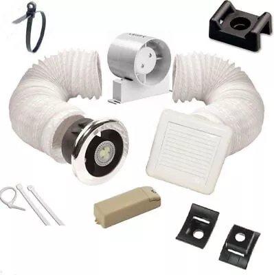 AirTech-UK Bathroom Fan Timer Model Shower Light Kit 100mm 4 With Transformer • £92.95