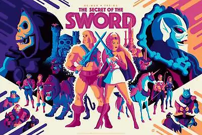 He-Man And She-Ra The Secret Of Sword Honor Variant By Tom Whalen Poster Mondo • $150