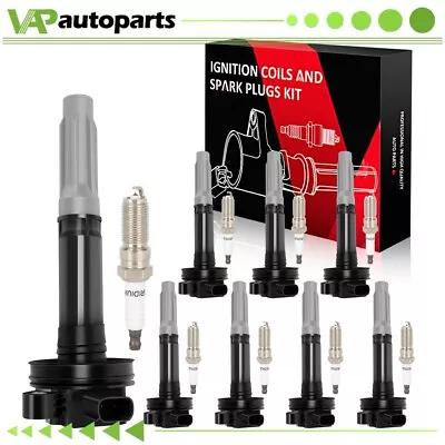 8 For 5.0L V8 Ford Mustang F-150 11 12 13 14 15 Ignition Coil & Spark Plug • $91.99