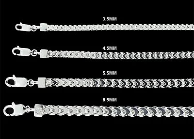 Real SOLID 925 Sterling Silver FRANCO BOX LINK CHAIN Necklace Or Bracelet UNISEX • $29.99