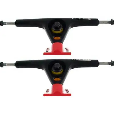 Z-Flex 180mm 45 Degree Black Red Longboard Trucks (Pair) • $39.99