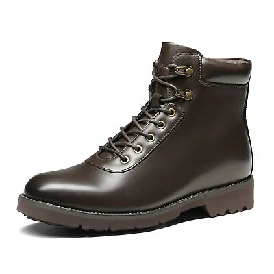 Men's Chukka Boots Faux Leather Classic Motorcycle Oxford Boots Dress Boots • $18.62