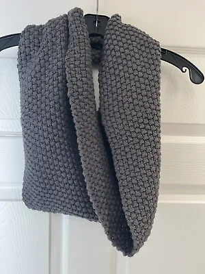 CAbi Chunky Knit Cowl Cocoon Scarf Gray • $39