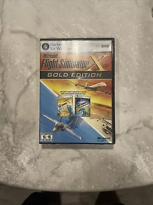 Microsoft Flight Simulator X Gold Edition (Acceleration Expansion W/Key) PC Game • $25