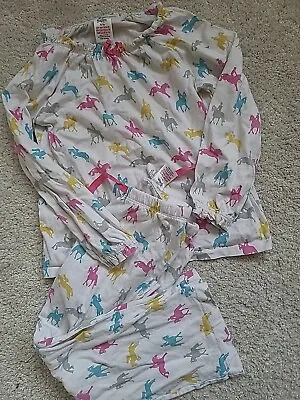 Girls Mini Boden Girls Pyjama 4-5 Years Horse Print • £4