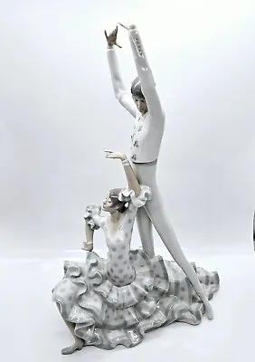 $749.95 • Buy Lladro Flamenco Dancers 20  Figurine 4519 Glossy In Box Excellent Condition 