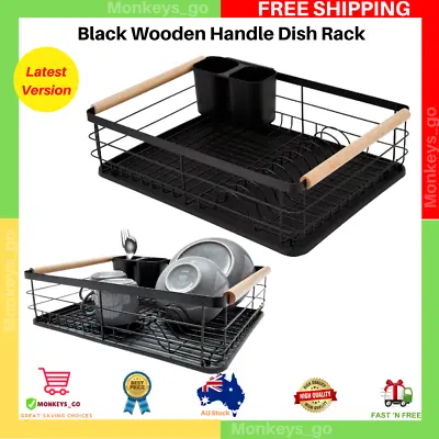 Dish Drying Rack Holder Drainer Plates Tray Kitchen Cutlery Sink Caddy Free Ship • $24.99