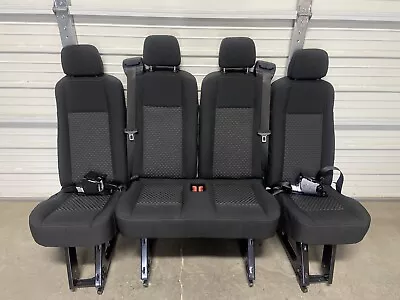 2015-2024 Ford Transit OEM Seat BLACK Cloth LAST 5th Row Seat COMPLETE • $1699