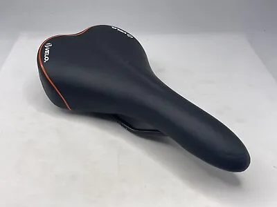 Velo Italian Road Bike Cycling Seat Saddle Black Orange 266mm X 146mm Sport • $24.95
