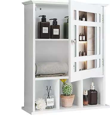 Bathroom Medicine Cabinet With Mirror Small Bathroom Cabinet Wall Mounted With  • $76.99