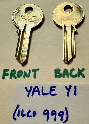 Vintage 1980s NOS Yale Y1 Key Blanks (ILCO #999) New Old Stock YA36 YAL20 • $3.48