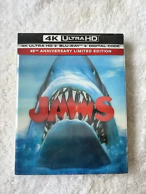 Jaws 4k Uhd Blu Ray Lenticular Edition (usa) *region Free* • £50