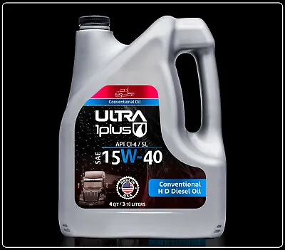 Ultra1Plus SAE 15W40 Conventional Diesel Motor Oil API CI-4/SL | Gallon (4 QT) • $61.81