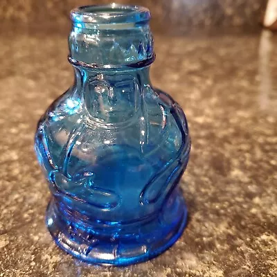 Wheaton Blue Glass Pocahontas Bottle • $2.89