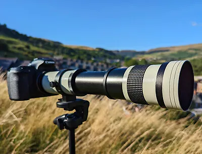 Canon EF DSLR Fit 800mm Super TelePhoto Zoom Lens 1300mm On APS-C!! • £129.95