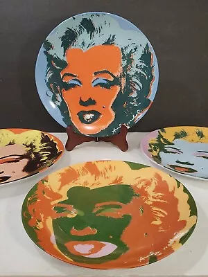 Andy Warhol~ Marilyn Monroe Commemorative Plates~ Set Of 4~ 1997 • $125