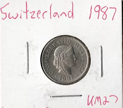 Coin Switzerland 10 Rappen 1987 KM27 • $1.29