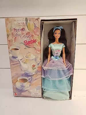 1997 BARBIE Spring Tea Party Avon Exclusive Brunette 18658 Vintage 90s. RARE • $9.99