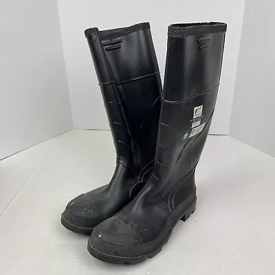 Onguard Industries Men’s 8 Women’s 10 Steel Toe Rubber Boots Black Economy Work • $34.99