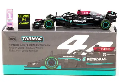 Tarmac Works Lewis Hamilton Mercedes-AMG W12 2021 Russian GP 1:64 Diecast F1 Car • $19.99