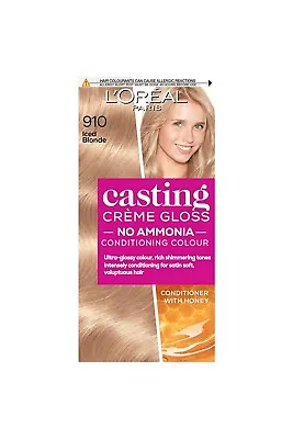£11.49 • Buy L'Oreal Casting Creme Gloss Semi-Permanent Hair Colour 910 Iced Blonde