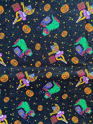 Elmo Sesame Street Vintage Rare OOP HTF Black Halloween 1.5 Yards 100% Cotton • $23.99