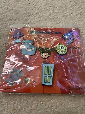 Disney Catalog Monsters Inc Celia Sulley Boo Mike Randall Door LE Pin Set • $74.99