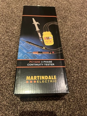 £100 • Buy Martindale - PC15250 - 3 Phase Rotation Continuity Tester. BRAND NEW*