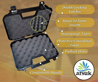 £12.99 • Buy BB Airsoft Hard Plastic Gun Case Foam Lined BBs Gun Carrying Case 31CM