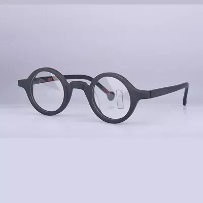 Round Glasses Men Matte Black Round Glasses Frame Retro Round Eyeglasses Frame S • $35.15