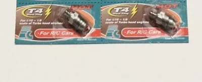2 - Force R/C Turbo Glow Plugs Hot # 4 High Quality Race Plugs Ships From US  • $14.98
