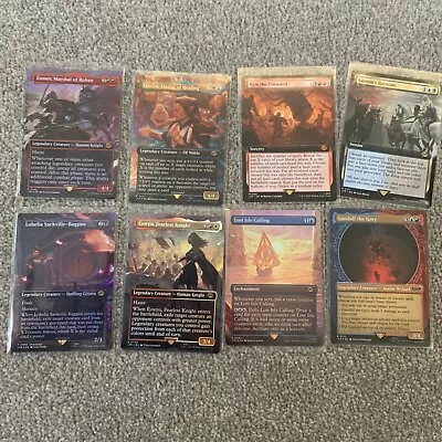 8x MTG Lord Of The Rings: Tales Of Middle Earth Rare  Card Bundle - Borderless • £10.50