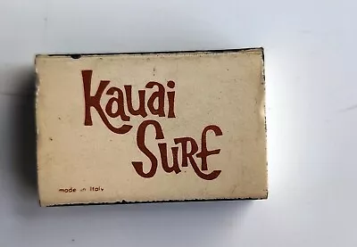 Vintage Kauai Surf Hotel Golden Cape Matchbox Hawaii Advertising Matchbook • $9