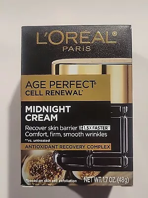 L'Oreal Paris Age Perfect Cell Renewal Midnight Cream - 1.7 Fl Oz • $13.50