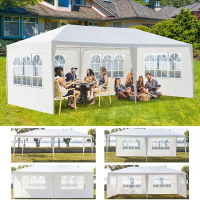 3x6m Gazebo Marquee Heavy Duty Garden Party Canopy Waterproof Tent With 4 Sides • £67.99