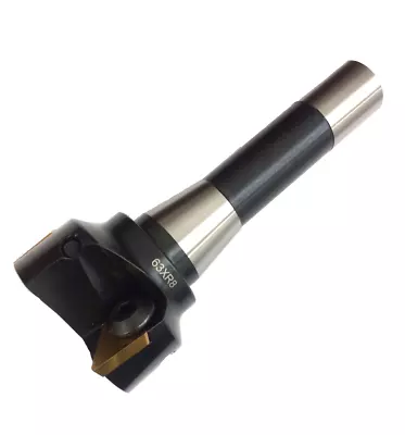 R8 Indexable Facemill 63mm Diameter With Tpkn 22 Inserts For Bridgeport Rdgtools • £69.50