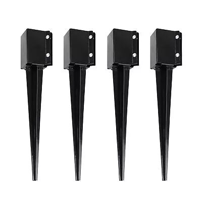 BISupply Fence Post Anchor Ground Spike Metal Fence Stakes 4-Pack - 24 X 4 X 4in • $53.99