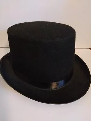 New Top Hat Steam Punk By Kangaroo Size 7.5  All Black • $19.99